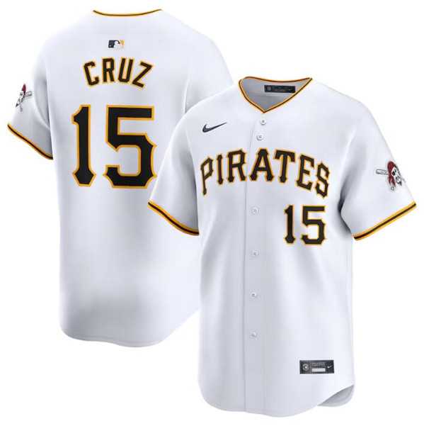 Men's Pittsburgh Pirates #15 Oneil Cruz White Home Limited Baseball Stitched Jersey Dzhi,We sell and wholesale Men's Pittsburgh Pirates #15 Oneil Cruz White Home Limited Baseball Stitched Jersey Dzhi on line form chian!